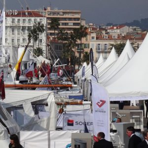 Branding and dock tents in Cannes