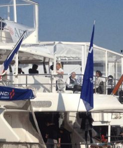 Upper deck crystal tents for winter events in Cannes
