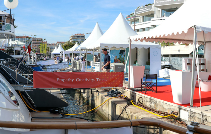 Yachts at Cannes events