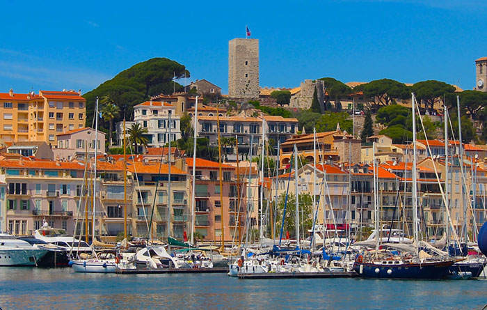 Cannes Port view - Ocean5 crewed yacht hire