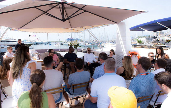 Programming is easy to setup on crewed yachts at Cannes Events - Ocean5