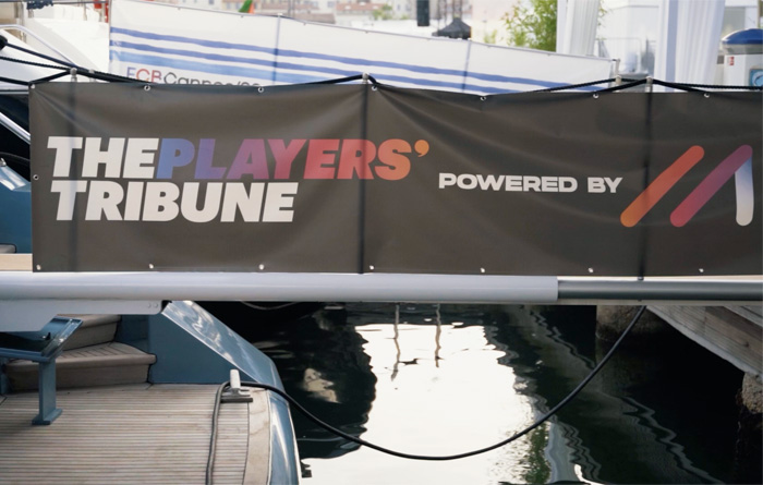Walkway branding for the Player's Tribune at Cannes Lions