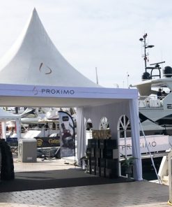 Dock tent near yacht at TFWA Cannes - Ocean5