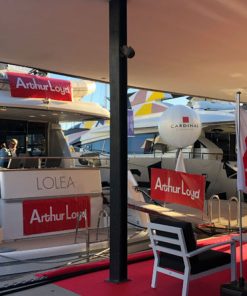 A yacht at Mipim Cannes with Ocean5