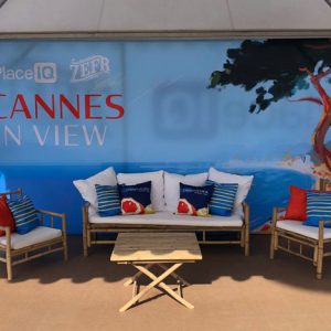 A decorated dock tent in Cannes - Ocean5