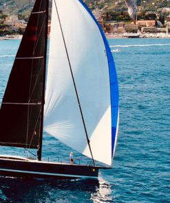 Air view of sail yacht Luce Guida for rent at Ocean5 yachts