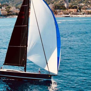 Air view of sail yacht Luce Guida for rent at Ocean5 yachts