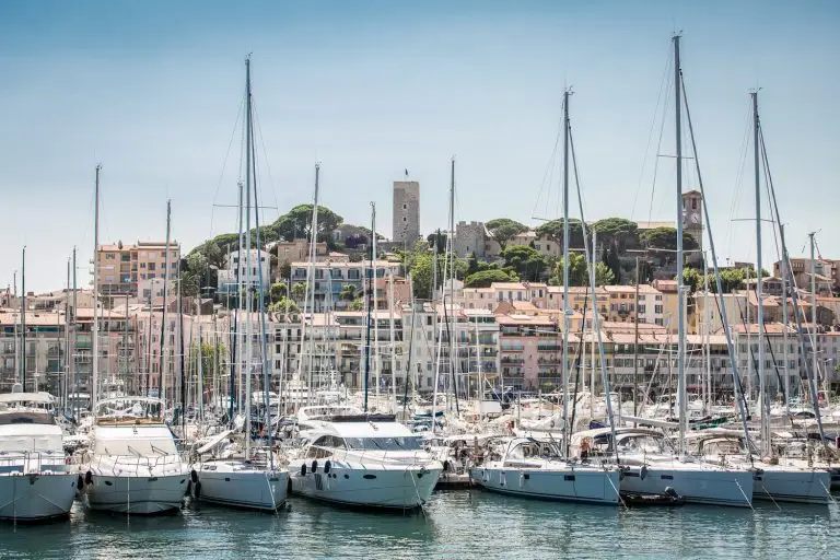 Old Port of Cannes near Palais des Festival and Croisette