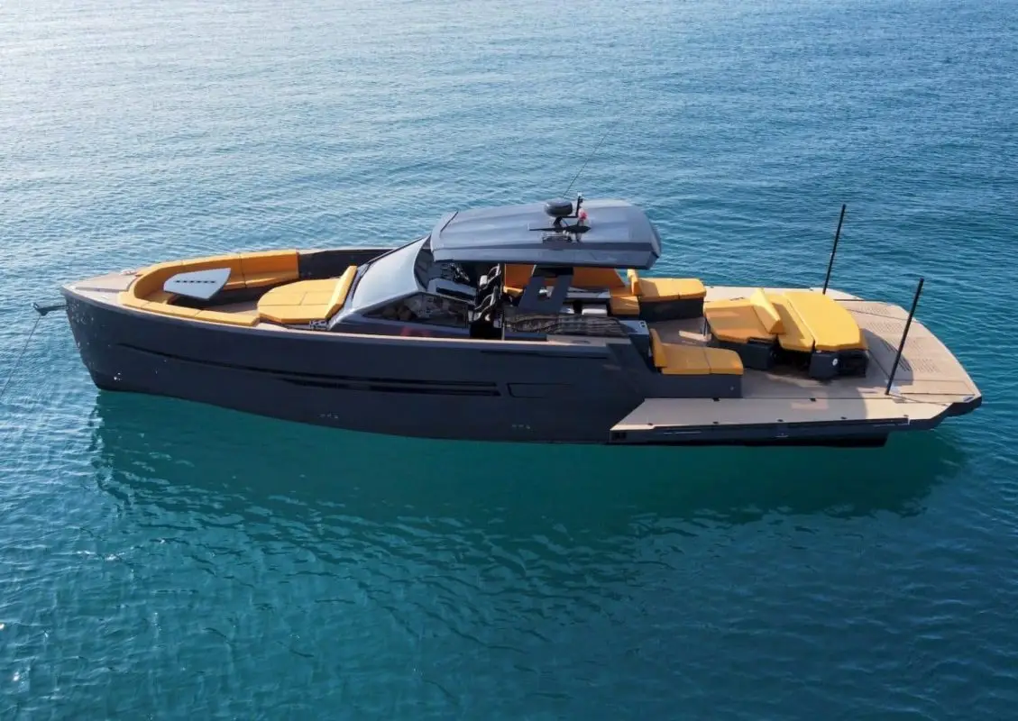 Open motor yacht for a day charter on the French Riviera